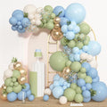 Amandir 153pcs Sage Green and Blue Balloon Garland Arch Kit Different Sizes | by Amandir