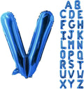 Letter Balloons 40 Inch Blue Giant Alphabet Balloons Letter V | Foil Mylar Big by YUNSHANGMO