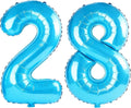 40 Inch Number 28 Balloons for 28th Birthday Party Decorations, 0-100 Jewelry by FOBELEC