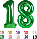 Number 18 Balloon 40Inch for 18 Year Old Birthday Decorations, Dark Green | by Mluchee