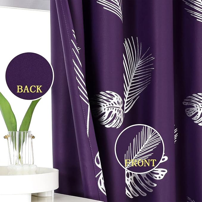 Purple Blackout Curtains for Dining Room - Image 3