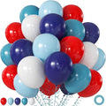 Red White Blue Balloons for Baseball Birthday Party Decorations | 60Pcs 12Inch by JOYFLOAT