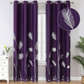 Purple Blackout Curtains for Dining Room by ESTELARTEXTILER