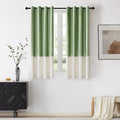 BULBUL Luxury Color Block Velvet Curtains 63 inch by ModernShinyVelvetCurtains