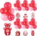6 Sets Strawberry Balloon Stand Kit by Unknown
