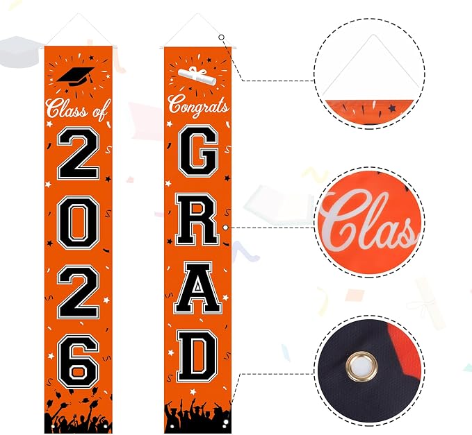 2026 Graduation Decorations, Graduation Banner Class of 2026, Hanging - Image 6