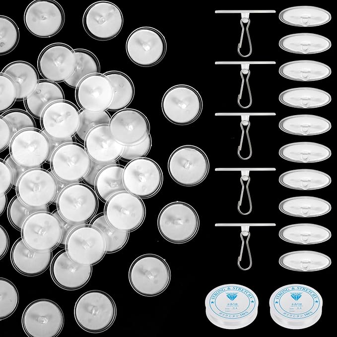 100-Pack Self-Adhesive Ceiling Hooks - Image 2