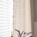 ENJOYBRIDAL Daisy Floral Curtains 96 Inch Length 4 Panels Tassel Long Drapes by ENJOYBRIDAL