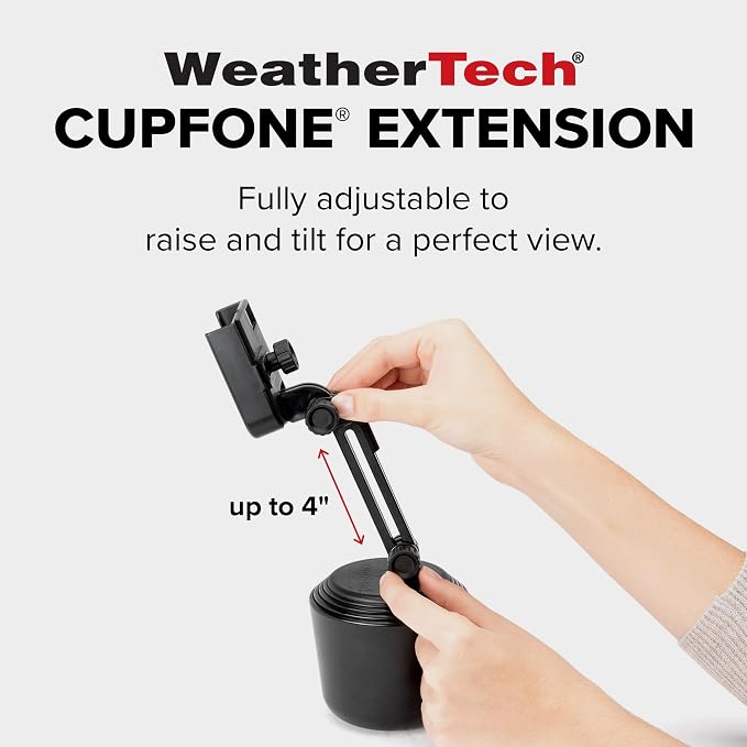 WeatherTech CupFone with Extension – Adjustable, Universal Cup Holder Cell - Image 2