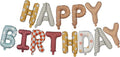 Happy Birthday Balloon Banner 16 in Happy Birthday Letter Balloons | Fabric by Exquisitehighqualitypartydecorationstomeetyoureveryneed%EF%BC%81