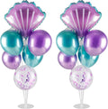 Mermaid Table Centerpiece Balloons Stand Kit, Beach Mermaid Theme Sea Theme by FellibayDirect