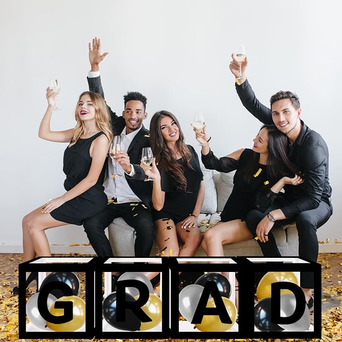 Class Of 2026 Graduation Decorations Black Graduation Balloon Box Kit, - Image 7