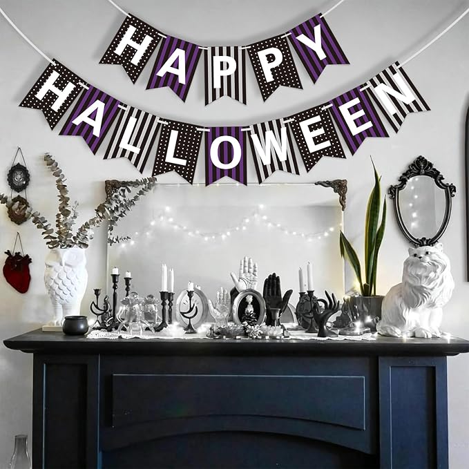 Happy Halloween Banner for Hanging Halloween Decorations Indoor - Image 6