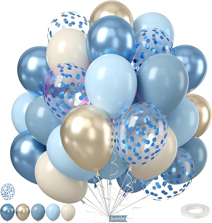 Dusty Baby Blue Balloons by Sowide