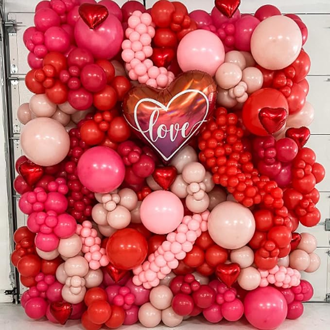 Awenztech 122pcs Red Latex Balloons in 18 12 10 5 inches | Baby Shower - Image 6