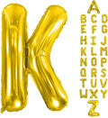 Letter Balloons Gold 40 Inch K Large Giant Big Foil Mylar Balloon | by Unknown