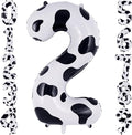 40" Cow Print Foil Number 2 Balloon by TNCDJKPA