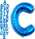 40 Inch Blue Letter C Balloons, DIY Phrase Foil Alphabet Letter C Balloons DIY by LHOAVWE