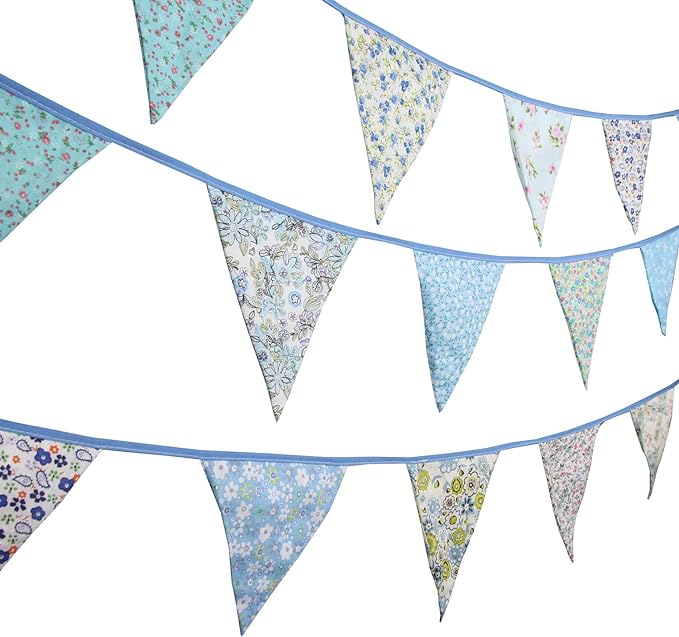 10M/32Ft Triangle Bunting Banner, Baby Shower, Outdoor and Home Decorations - Image 5