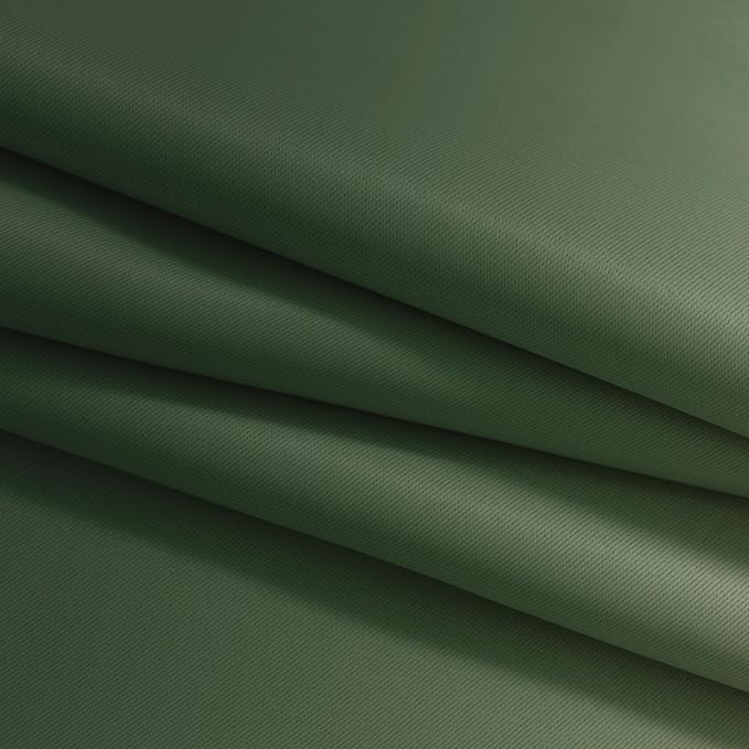 Yakamok Ombre Curtains Sage Green and Greyish White - Image 6