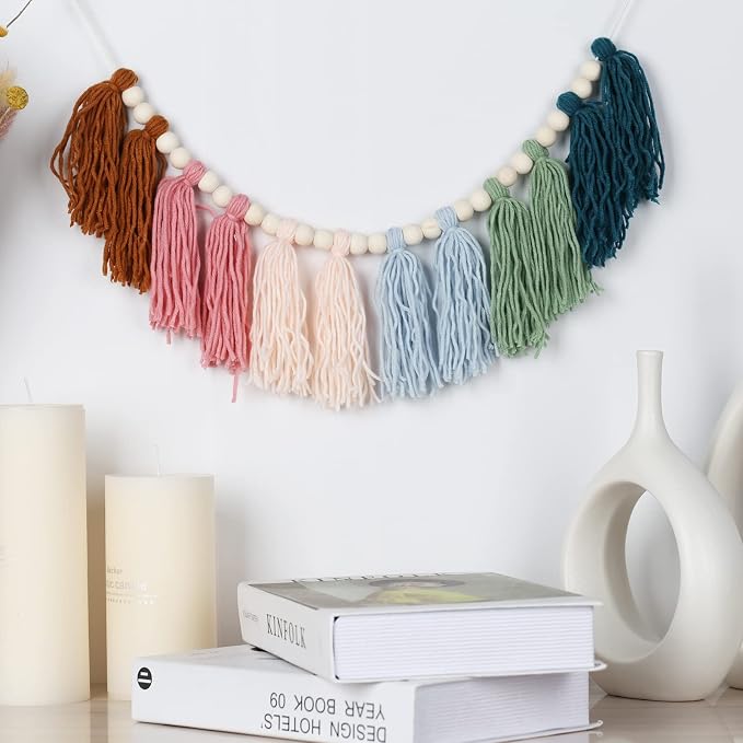 Colorful Boho Tassel Garland - Image 3