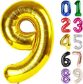 9 Balloon - Gold Birthday Number Balloons, 40 Inch Decorations Men Women | Gold by ALPHADELTAPI
