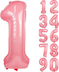 Macaron Pink Number 1 Balloon 40in Large Helium Foil Polyester Film Balloon | by Exquisitehighqualitypartydecorationstomeetyoureveryneed%EF%BC%81