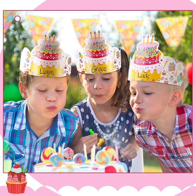 Outus 42 Pack Happy Birthday Crowns - Image 6