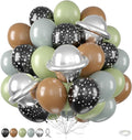 Grey Sage Green Brown Balloons, 12 Inch Olive Green Black Grey Balloons by FunHot