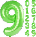 40 Inch Number 9 Balloons for 9th Birthday Party Decorations, 0-100 Fruit Green by FOBELEC