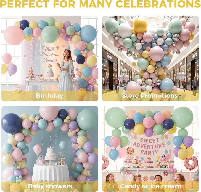 LovesTown 18 Inch Pastel Large Balloons, - Image 6