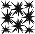 TONIFUL 8 Pcs Explosion Star Balloons Black Foil Balloon Party Decorations | 2 by TONIFUL
