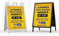 Custom A-Frame Sign Inserts by DreamController