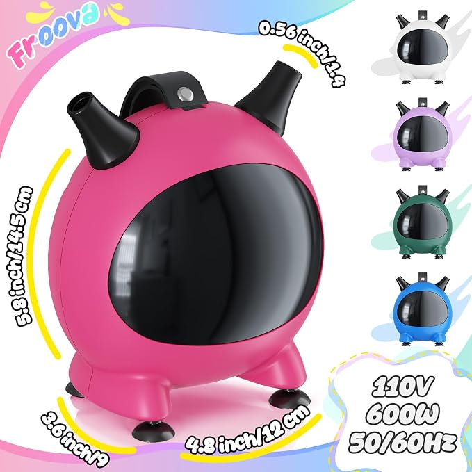 Balloon Pump Electric, Portable Balloons Inflator Air Pump Dual Nozzle - Image 2