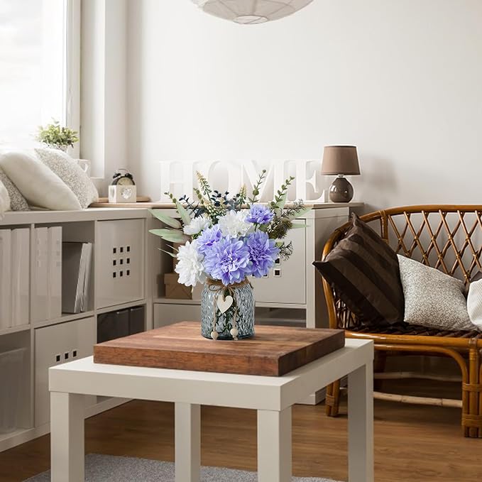 Leftover Fake Flowers in Vase, Faux Flowers in Vase, Table Centerpieces - Image 9