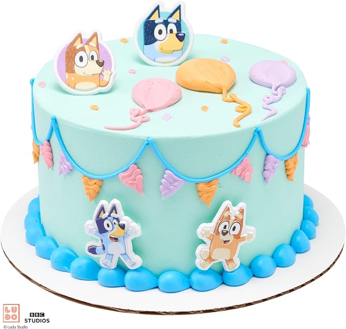 DecoPac Bluey So Much Fun Rings, 24 Cupcake Decorations Featuring Bluey - Image 6