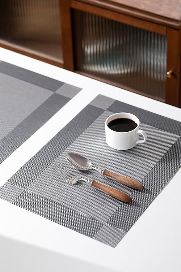 LEXMORE PlaceMats Set of 12 Vinyl/Plastic Woven Place Mats - Image 7