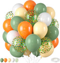Green and Orange Balloons by FEYG