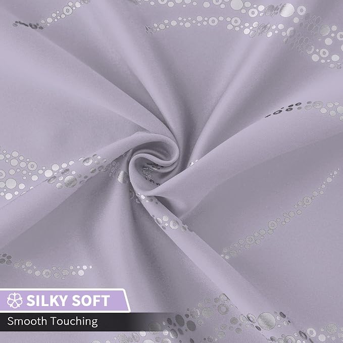 Yakamok Lilac Light Blocking Curtains - Image 5