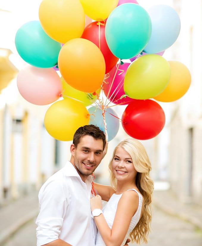 12 Inch Rainbow Balloons, Baby Shower, Graduate Party Decorations - Image 5