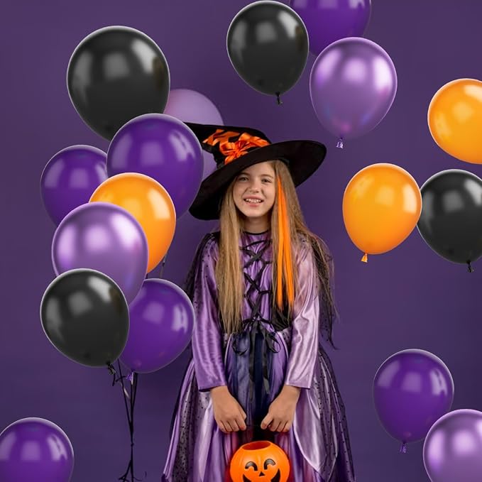 Halloween Balloons, Helium for Kids Halloween Spooky Pumpkin Birthday - Image 7