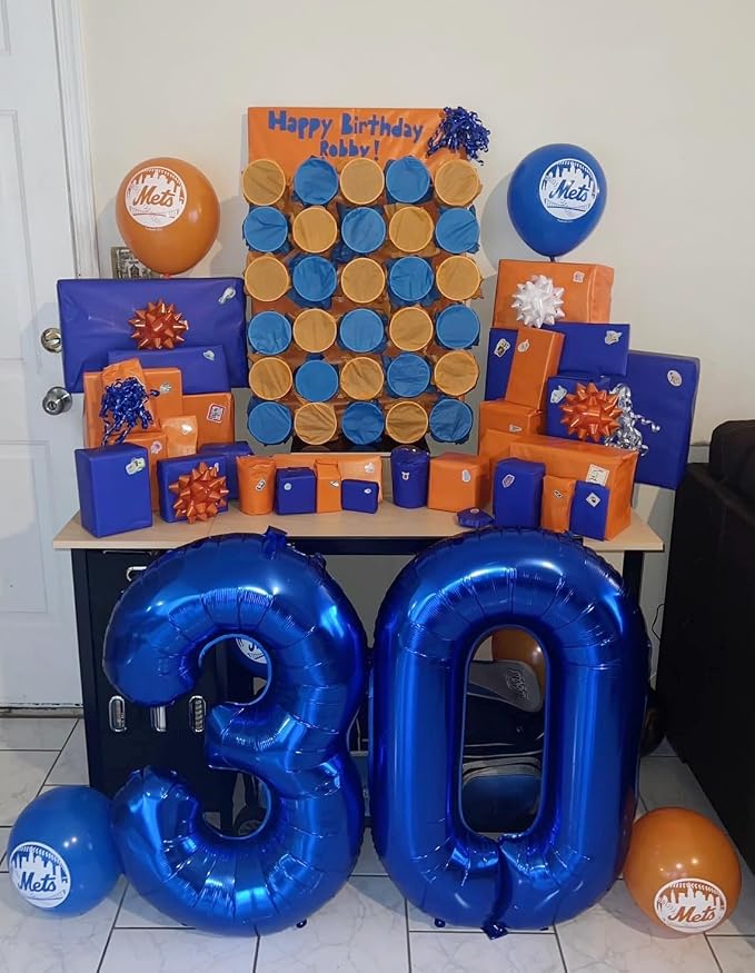 10 Balloon Numbers 40Inch for 10th Year Old Birthday Decorations, Dark Blue | - Image 5