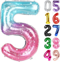 Starry Sky Number 5 Balloon 40 Inch, 5th Birthday Decorations Men Women | Foil by IWERP