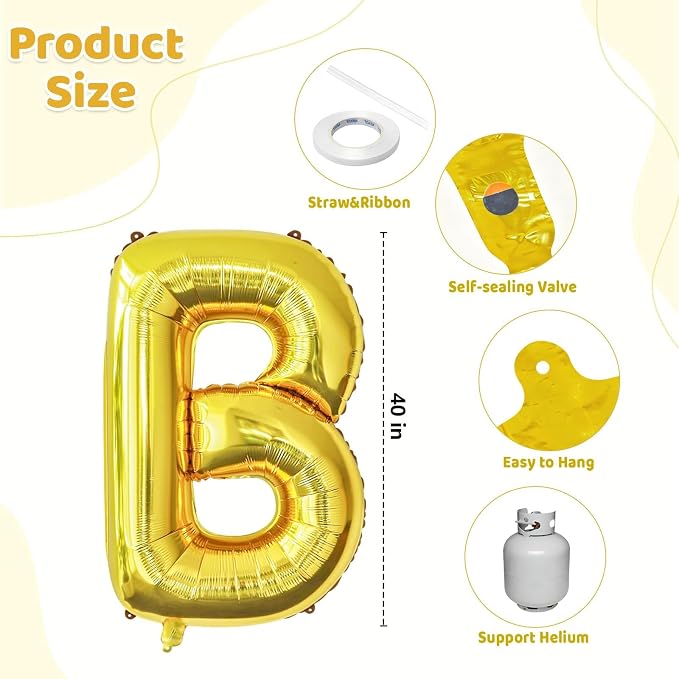 BRIDE Balloons Bachelorette, 40 Inch Foil Mylar, Helium-fillable, - Image 2