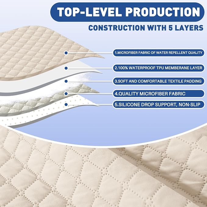 XINEAGE Quilted Sofa Cover Waterproof Couch Covers - Image 6