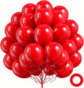 100 Pack Red Balloons 12 inch Red Latex Balloons | Valentines Day, Wedding by FOTIOMRG