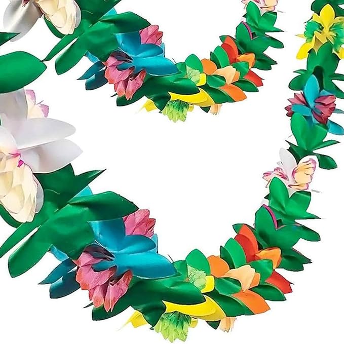 FUTUREPLUSX 2 Pack Tropical Garland Party Decorations, 20ft Summer Banner | by FuturePlusX