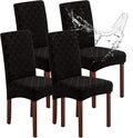 Waterproof Dining Chair Covers Set of 4 Parsons Chair Slipcovers | Double by Genina