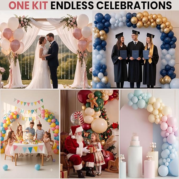15 Pack Clear Balloon Arch Clips w/100 Pcs Balloon Rings - Image 7
