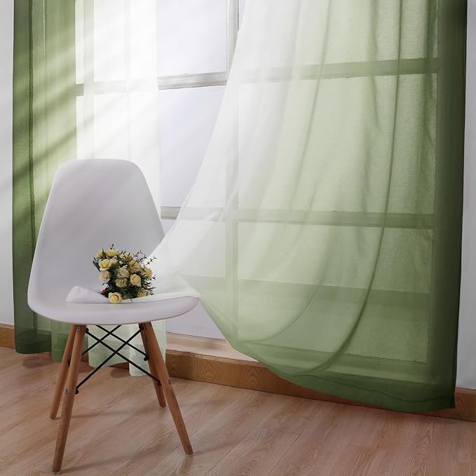 DWCN Ombre Sheer Curtains - Image 4